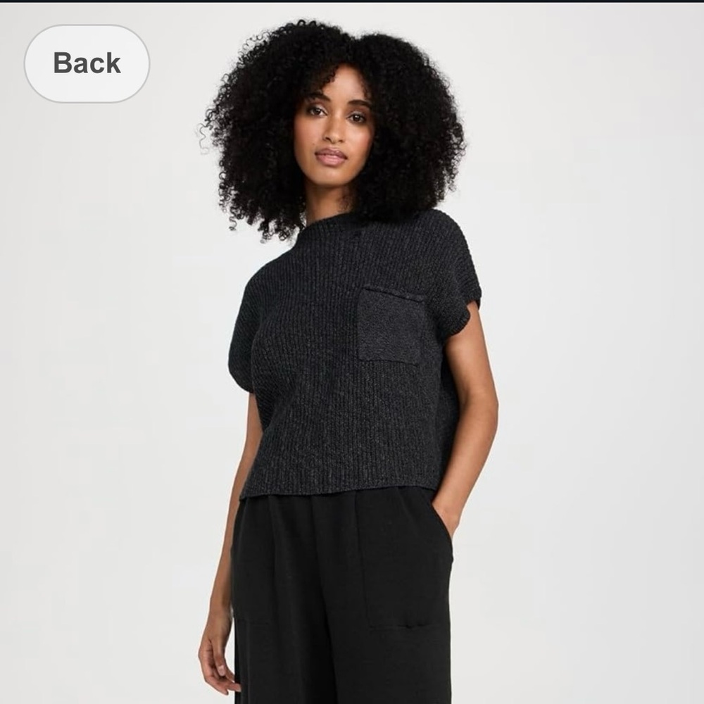 Free People FP Beach Freya Sweater Charcoal Grey